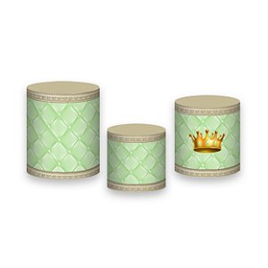 Trio De Capas De Cilindro - Chá de Bebê Principe Verde 032