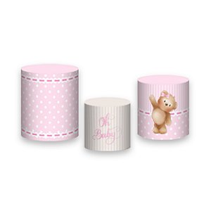 Trio De Capas De Cilindro - Chá de Bebê Ursinha Cute 047