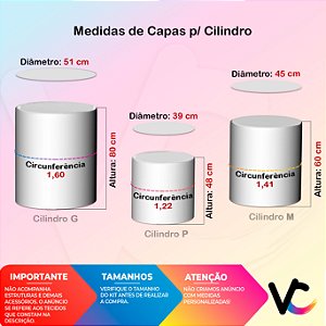 Trio De Capas De Cilindro - Fazendinha Colorida Tons Claros 030