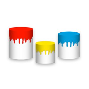 Trio De Capas De Cilindro - Pintando o Sete Tintas 001