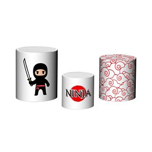 Trio De Capas De Cilindro - Ninja Cute 030