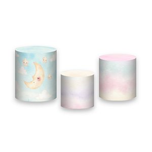 Trio De Capas De Cilindro - Primeira Volta ao Sol Aquarela 044