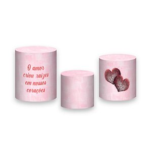 Trio De Capas De Cilindro - Dia dos Namorados Árvore do Amor 036