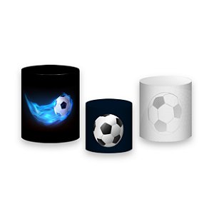 Trio De Capas De Cilindro - Bola de Futebol Pegando Fogo 018