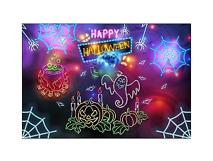 Fundo Fotográfico 2,20 x 1,50 - Halloween Efeito Neon 080