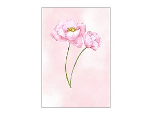 Painel De Festa Vertical 1,50 x 2,20 - Jardim Flor Minimalista 138