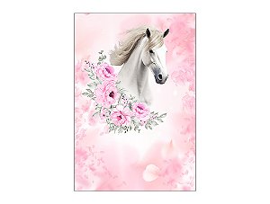 Painel De Festa Vertical 1,50 x 2,20 - Cavalo Boiadeira Rosa 053