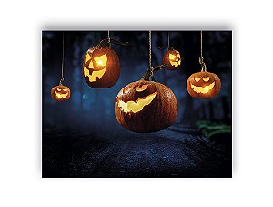 Fundo Fotográfico 1,55 x 1,20 - Halloween Abóboras Penduradas 043