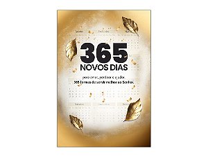 Painel De Festa Vertical 1,50 x 2,20 - Igreja 365 Dias Folhas Douradas 069