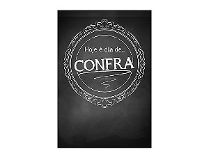 Painel De Festa Vertical 1,50 x 2,20 - Hoje é dia de Confra Chalkboard 029