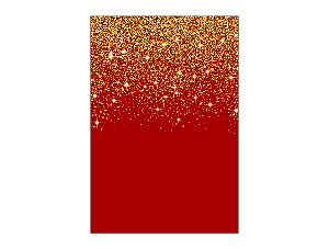 Painel De Festa Vertical 1,50 x 2,20 - Vermelho Efeito Glitter Dourado 105