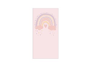 Painel De Festa Vertical 1,00x2,00 - Arco-íris Rosa 002