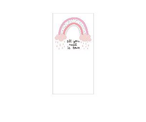 Painel De Festa Vertical 1,00x2,00 - Arco-íris Cute 004
