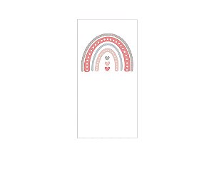 Painel De Festa Vertical 1,00x2,00 -  Arco Iris Boho 010