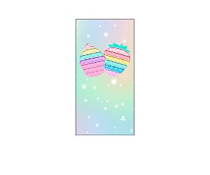 Painel De Festa Vertical 1,00x2,00 - Brinquedo Cup cake 008