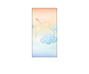 Painel De Festa Vertical 1,00x2,00 - Pipas Aquarelas 020