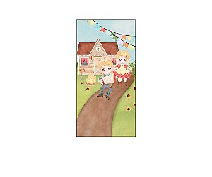 Painel De Festa Vertical 1,00 x 2,00 - São João Caipiras Cute Aquarela 038