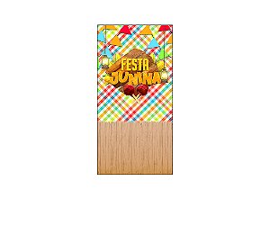 Painel De Festa Vertical 1,00 x 2,00 - Festa Junina Frame Girassol 048