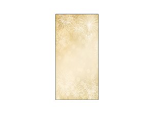 Painel De Festa Vertical 1,00 x 2,00 - Ano Novo Dourado com Fogos 006
