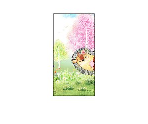 Painel De Festa Vertical 1,00 x 2,00 - Safari Rosa Aquarela 013