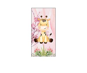 Painel De Festa Vertical 1,00 x 2,00 - Safari Girafinha Cute 014