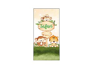 Painel De Festa Vertical 1,00 x 2,00 - Safari Clean 020