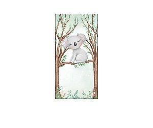 Painel De Festa Vertical 1,00 x 2,00 - Safari Coala Cute 054