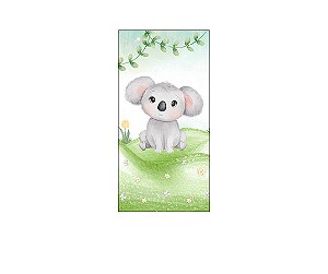 Painel De Festa Vertical 1,00 x 2,00 - Safari Coala Cute Aquarela 055
