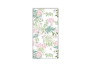 Painel De Festa Vertical 1,00 x 2,00 - Safari Flores e Folhas 065