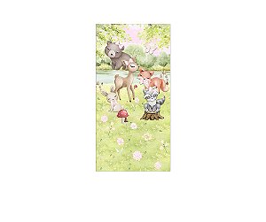 Painel De Festa Vertical 1,00 x 2,00 - Bosque Delicado 102