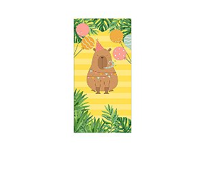 Painel De Festa Vertical 1,00 x 2,00 - Capivara Festeira 103