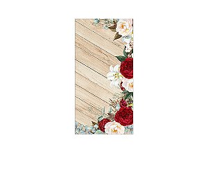 Painel De Festa Vertical 1,00 x 2,00 - Casamento Boho Floral 007