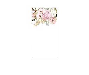 Painel De Festa Vertical 1,00 x 2,00 - Casamento Flores Elegante 027