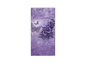 Painel De Festa Vertical 1,00 x 2,00 - Borboletas Lilás com Roxo 046