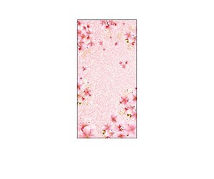Painel De Festa Vertical 1,00 x 2,00 - Bailarina Flores Rosas 017