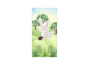 Painel De Festa Vertical 1,00 x 2,00 - Bosque Coelhinho Cute 003