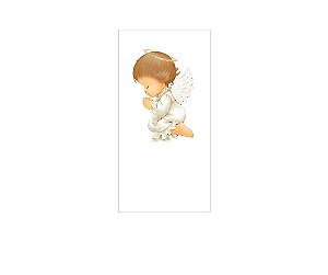 Painel De Festa Vertical 1,00 x 2,00 - Batizado Anjinho Cute 054