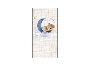 Painel De Festa Vertical 1,00 x 2,00 - Chá de Bebê Ursinho do Sono 005