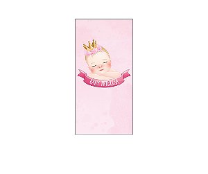 Painel De Festa Vertical 1,00 x 2,00 - Chá de Bebê Menina Rosa 009