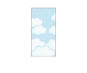 Painel De Festa Vertical 1,00 x 2,00 - Chá de Bebê Céu Azul 062