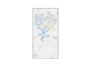 Painel De Festa Vertical 1,00 x 2,00 - Chá de Bebê Balões Aquarela 064