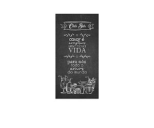 Painel De Festa Vertical 1,00 x 2,00 - Chá de Cozinha Chalkboard 001