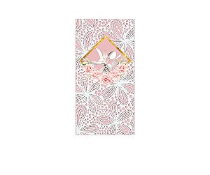 Painel De Festa Vertical 1,00 x 2,00 - Chá de Cozinha Rosa Rendado 007