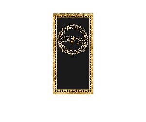 Painel De Festa Vertical 1,00 x 2,00 - Chá de Casa Nova Frame Dourado 010