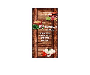 Painel De Festa Vertical 1,00 x 2,00 - Feijoada Brasileira 001