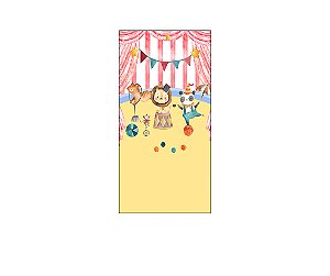 Painel De Festa Vertical 1,00 x 2,00 - Circo Aquarela 006