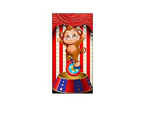 Painel De Festa Vertical 1,00 x 2,00 - Circo Vermelho 014