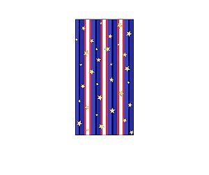 Painel De Festa Vertical 1,00 x 2,00 - Circo Tradicional Azul e Vermelho 037