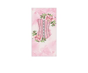 Painel De Festa Vertical 1,00 x 2,00 - Chá de Lingerie Rosa 003