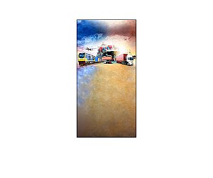 Painel De Festa Vertical 1,00 x 2,00 - Meios de Transporte 005